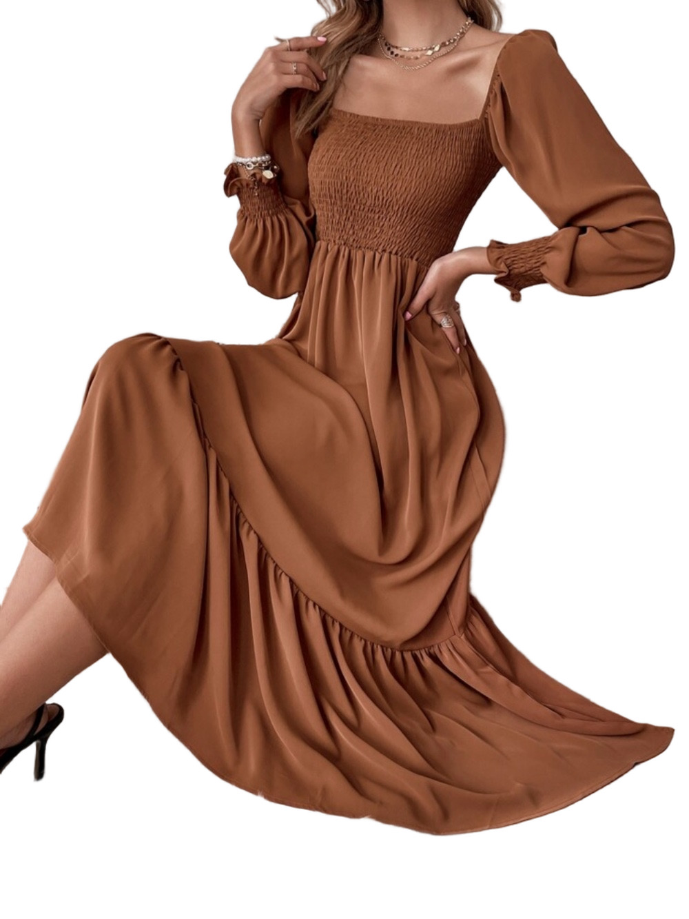 Rust Maxi Dress